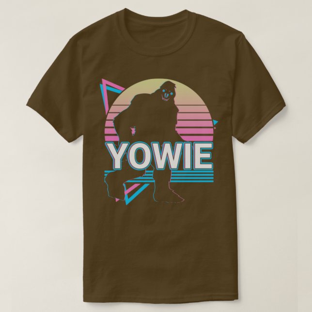 Camiseta Yowie Cryptozoology Retro (Frente do Design)