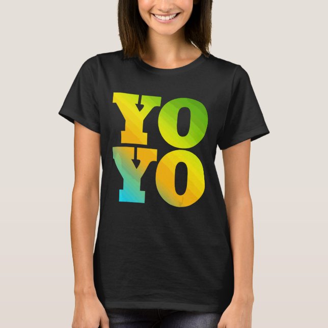 Camiseta Yoyo projetado com cores naturais (Frente)