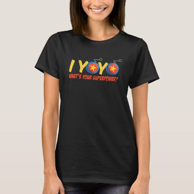 Camiseta Yoyo Qual É A Sua Legenda Yoyo De Superpotência (Frente)