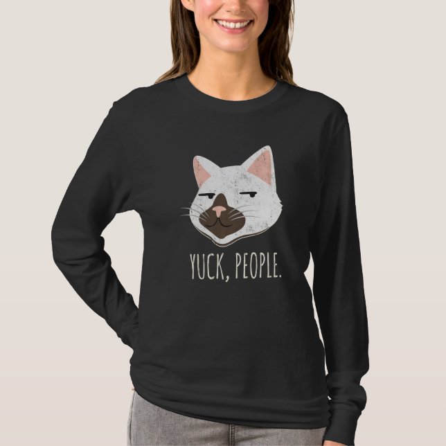 Camiseta Yuck People  Cat  Cat Mom Love Cats Cat Owner (Frente)