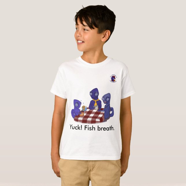 Camiseta Yuck! Respiração dos peixes (Frente Completa)