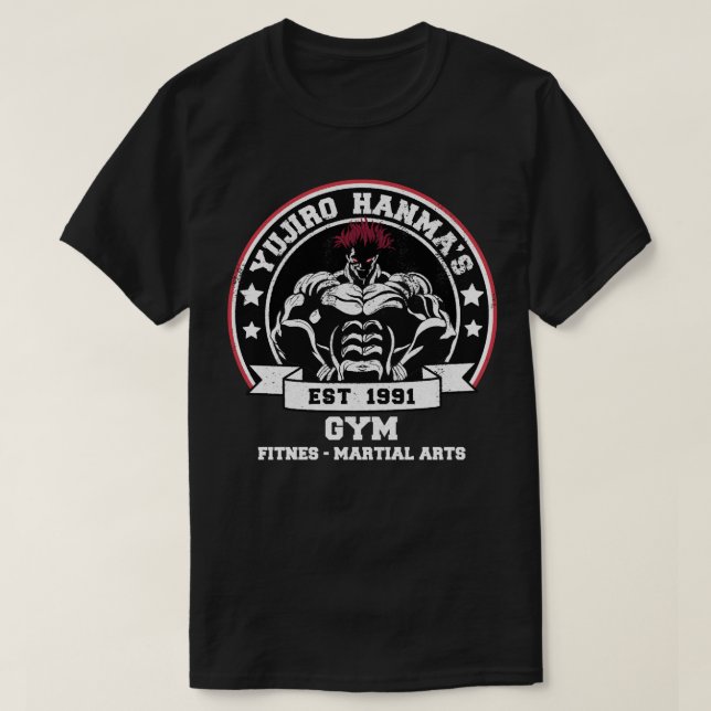 Camiseta Yujiro hanma gym (Frente do Design)