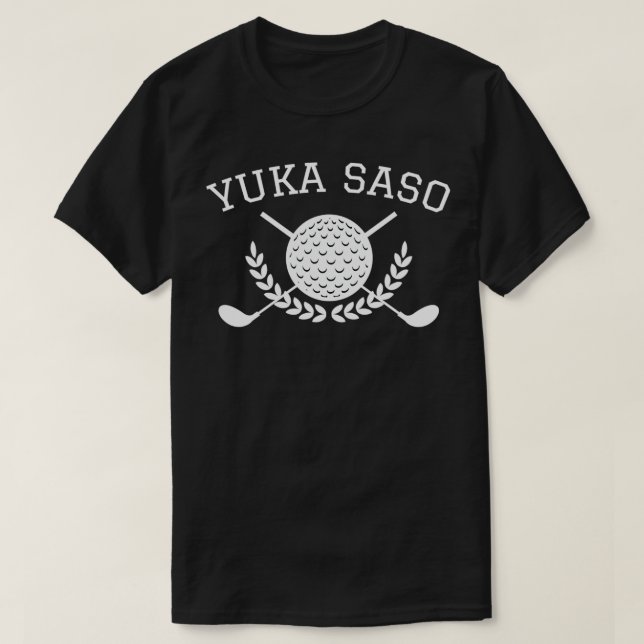 Camiseta Yuka Saso Filipino Japonês Teen Golfer Swing (Frente do Design)