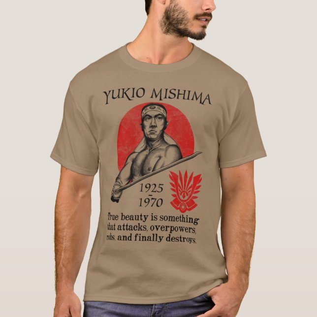 Camiseta Yukio Mishima Double friends vintage (Frente)