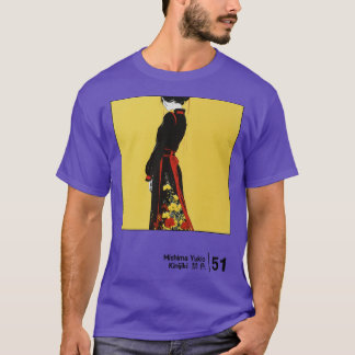 Camiseta Yukio Mishima Proibiu o Gráfico de Estilo Mínimo d