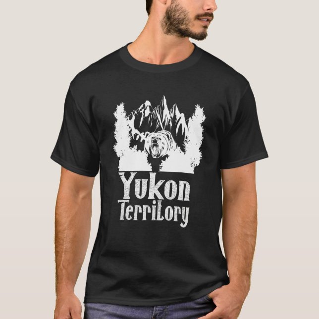 Camiseta Yukon Canada Nature Bear Men Women Vacat (Frente)