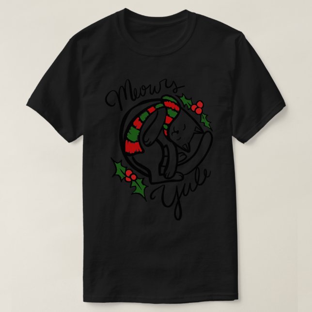 Camiseta Yule Cat (Frente do Design)