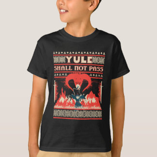 Camiseta Yule Shall Not P Fantasy Wizard Holiday Pun Funny 