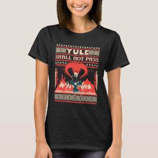 Camiseta Yule Shall Not P Fantasy Wizard Holiday Pun Funny 