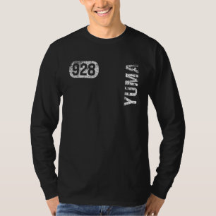Camiseta Yuma Arizona 928 Código de Área Vintage Retro
