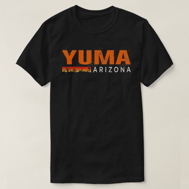 Camiseta Yuma Arizona Souvenir Desert Vibes Desert Cactus A (Frente do Design)