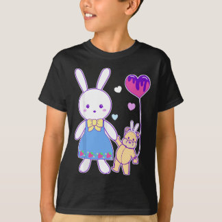 Camiseta Yume Kawaii Fashion Bunny & Teddy Bear Pastel