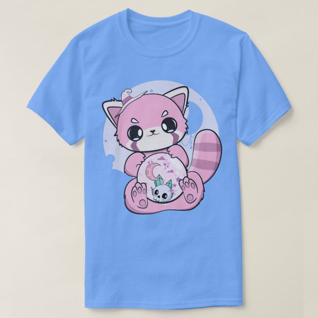 Camiseta Yume Kawaii Red Panda Glass Sphere Fairy Kei Haraj (Frente do Design)
