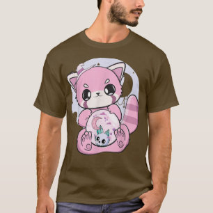 Camiseta Yume Kawaii Red Panda Glass Sphere Fairy Kei Haraj