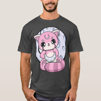 Camiseta Yume Kawaii Red Panda Moon Fairy Kei Harajuku Nugo