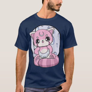 Camiseta Yume Kawaii Red Panda Moon Fairy Kei Harajuku Nugo