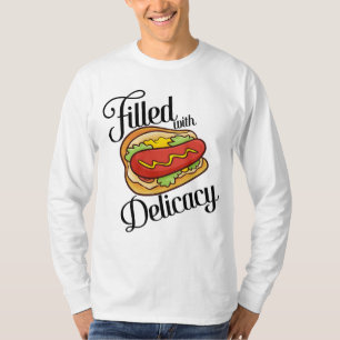 Camiseta Yummy Delicacy Hotdog Cartoon Men's T-Shirt