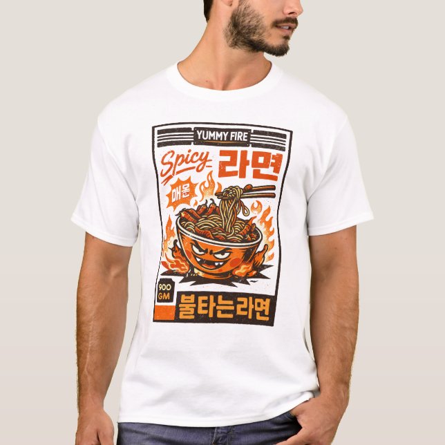 Camiseta Yummy Fire Ramen (Frente)
