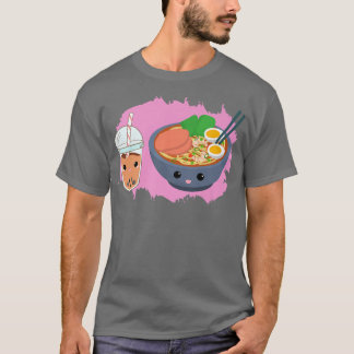 Camiseta Yummy Tshirt Ramen Noodles Bowl E Boba Bubble Te