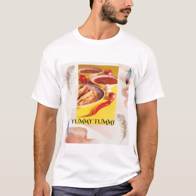 Camiseta Yummy Tummy Roti Prata (Frente)
