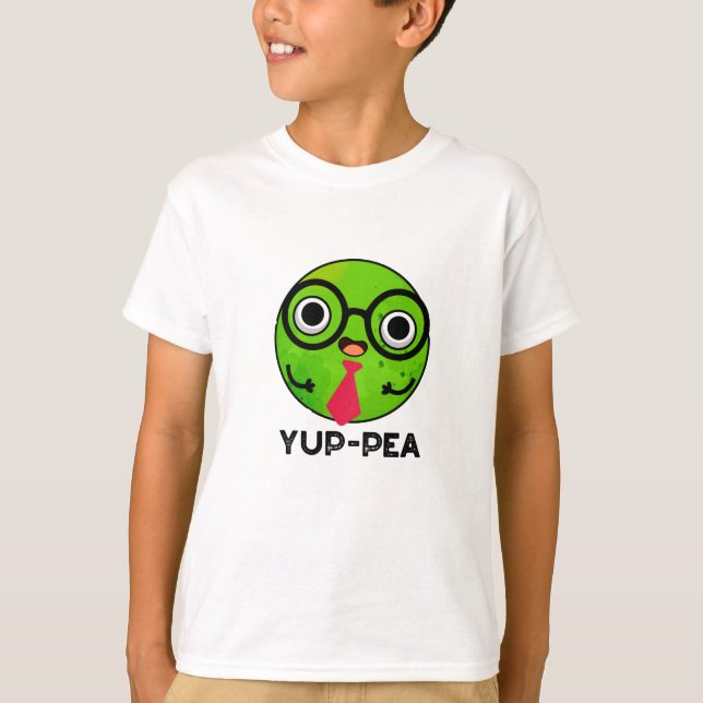 Camiseta Yup-pea Funny Yuppie Veggie Pea Pun (Frente)