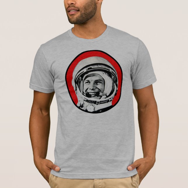 Camiseta Yuri Gagarin - herói & cosmonauta soviéticos (Frente)