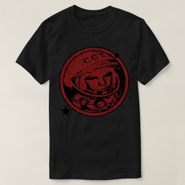 Camiseta Yuri Gagarin, O Primeiro Homem No Vermelho Exterio (Frente do Design)