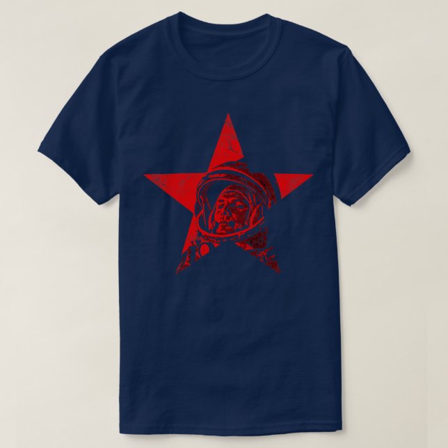 Camiseta Yuri Gagarin Primeiro no Espaço6 (Frente do Design)