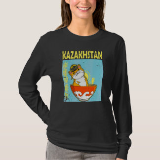 Camiseta Yurta República do Cazaquistão Qazaqstan bandeira