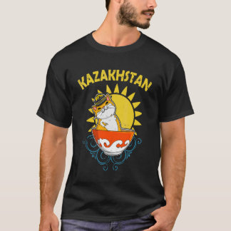 Camiseta Yurta República do Cazaquistão Qazaqstan bandeira