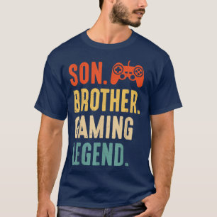 Camiseta Yy5V Retro Video Game Legend Gaming Lover Brother