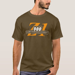 Camiseta Z1 legendário 900 Rootbeer e laranja