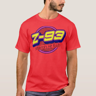 Camiseta Z 93 Atlanta bate na estação de rádio retrofalsa
