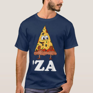 Camiseta Za Pizza Slang za Funny Slice Of Pizza Abbreviati