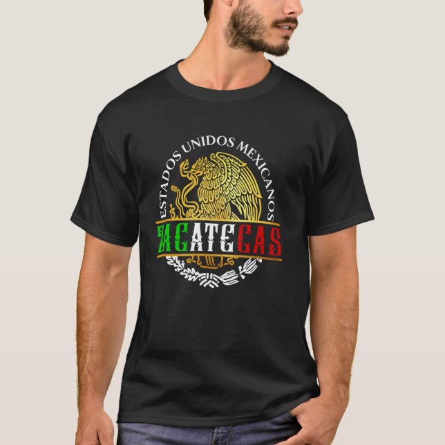 Camiseta Zacatecas Mexico Souvenirs Mexican Pride Mexicans  (Frente)