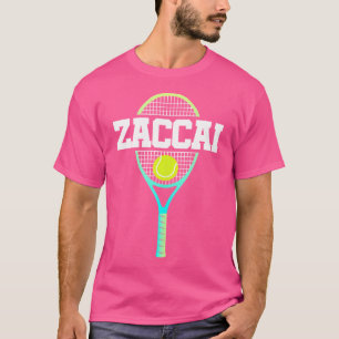 Camiseta Zaccai Name Tênis Player Ball And Racket Spo