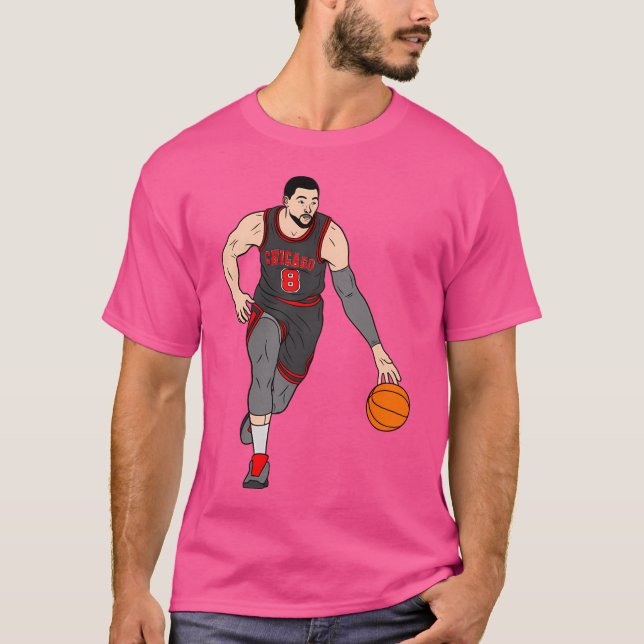 Camiseta Zach Lavine - Basquete de Chicago (Frente)