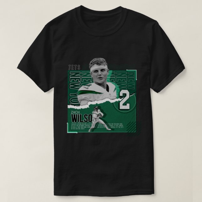 Camiseta Zach Wilson New 2   (Frente do Design)