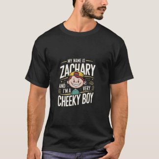 Camiseta Zachary Piada Engraçada Menino Muito Atrevido Para