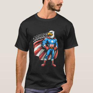 Camiseta Zachary USA Eagle, super-herói Patriótico para Men