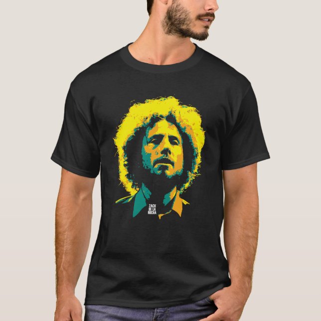 Camiseta Zack de la Rocha. Zacharias Manuel de la Rocha. (Frente)