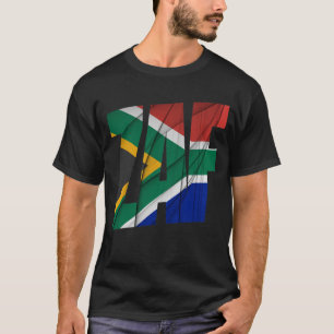 Camiseta ZAF - Bandeira da África do Sul