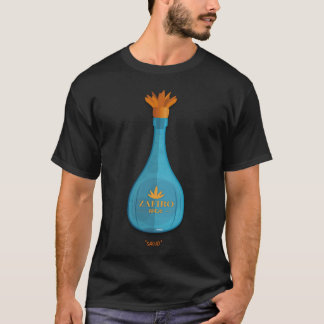 Camiseta Zafiro Anejo – Fan Art com Garrafa de Teq
