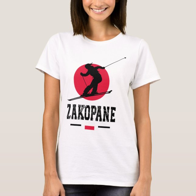 Camiseta Zakopane Poland Ski Resort Tatra Polish Skiing Sou (Frente)