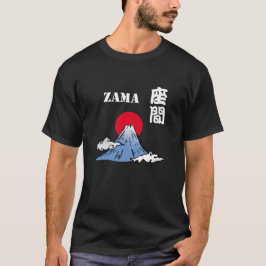 Camiseta ZAMA com o Monte Fuji e o Sol