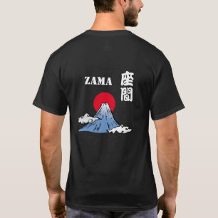 Camiseta ZAMA com o Monte Fuji e o Sol