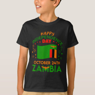 Camiseta Zâmbia 61º Dia da Independência Orgulho Zambiano Z