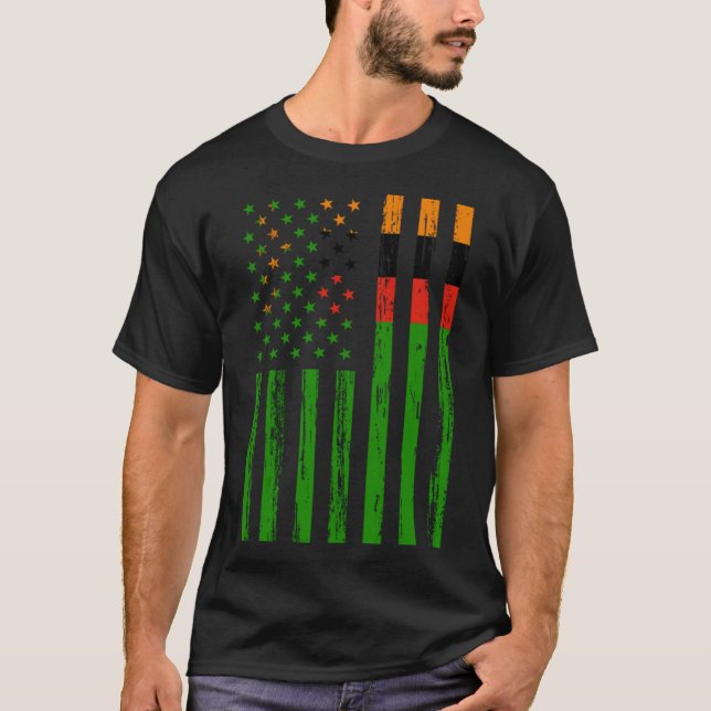 Camiseta Zâmbia Flag America US Está no meu DNA para a Zâmb (Frente)