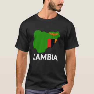 Camiseta Zâmbia Orgulho Zambiano Raízes Zambianas Mapa Band