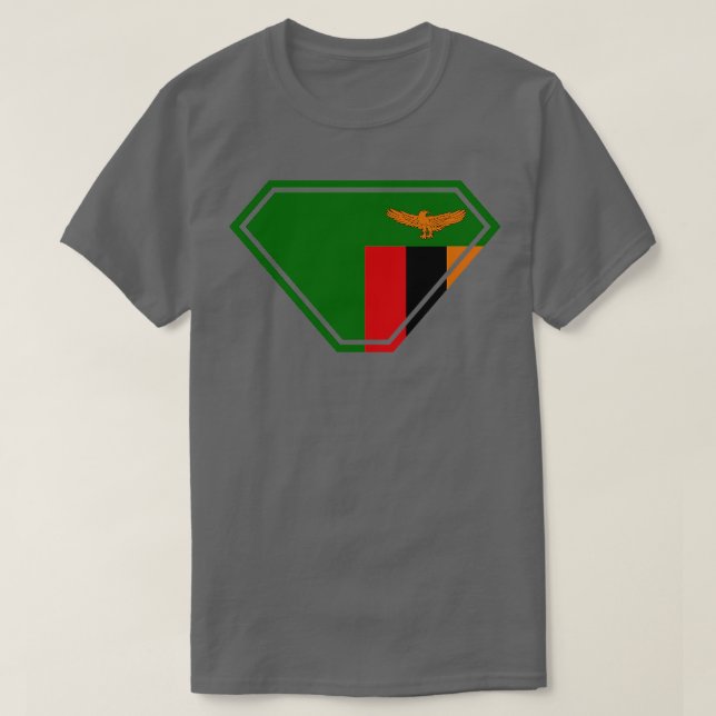 Camiseta Zâmbia SuperEmpowerShield (Frente do Design)